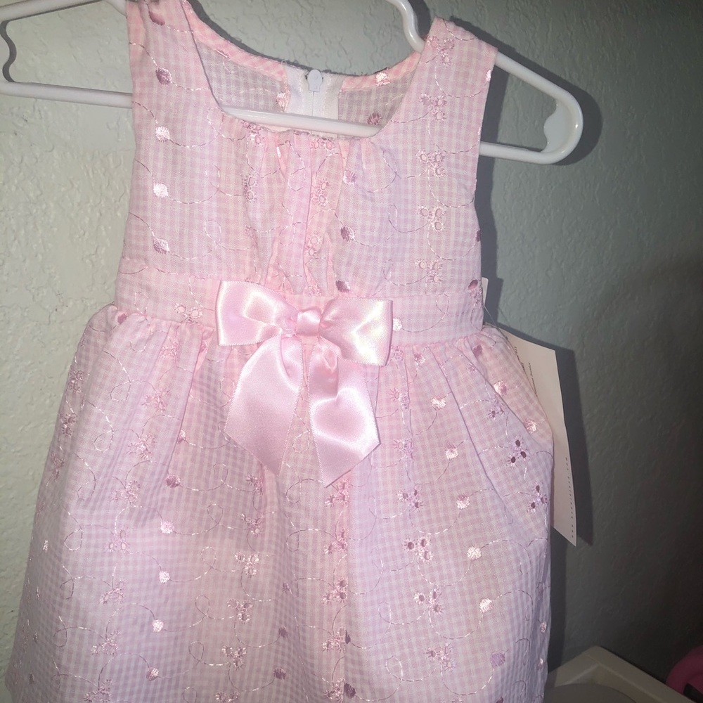 BNWT Pink Bonnie Jean 12 mo dress